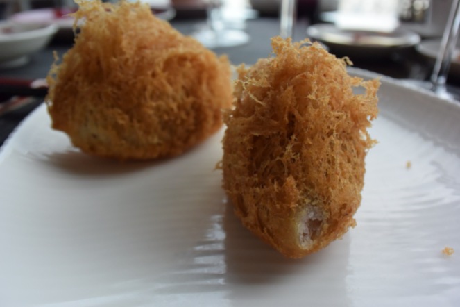 Deep-fried taro puff dumpling