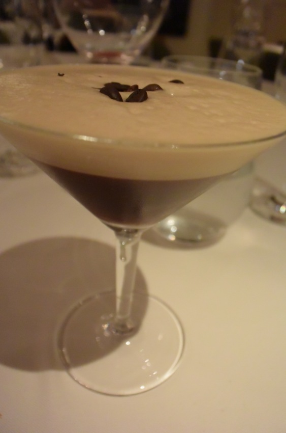 An espressotini for me to finish.